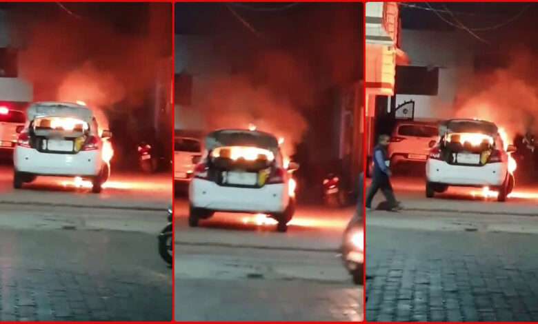 हरिद्वार में सीएनजी कार में आग: एक बड़ी दुर्घटना टली