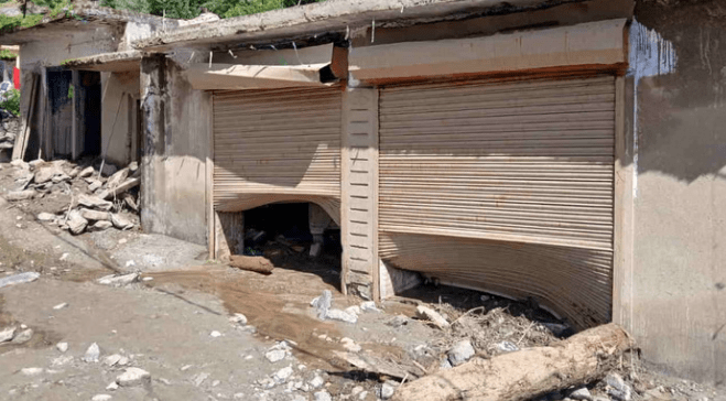 चेपड़ों में सैलाब का कहर