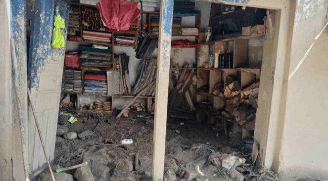 चेपड़ों में सैलाब का कहर